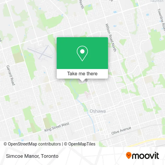 Simcoe Manor map
