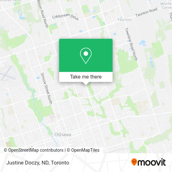 Justine Doczy, ND map