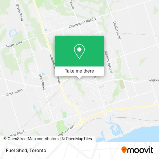 Fuel Shed map