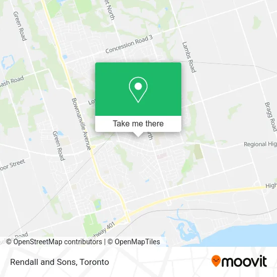Rendall and Sons map