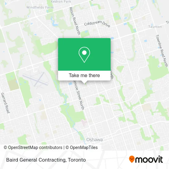 Baird General Contracting map