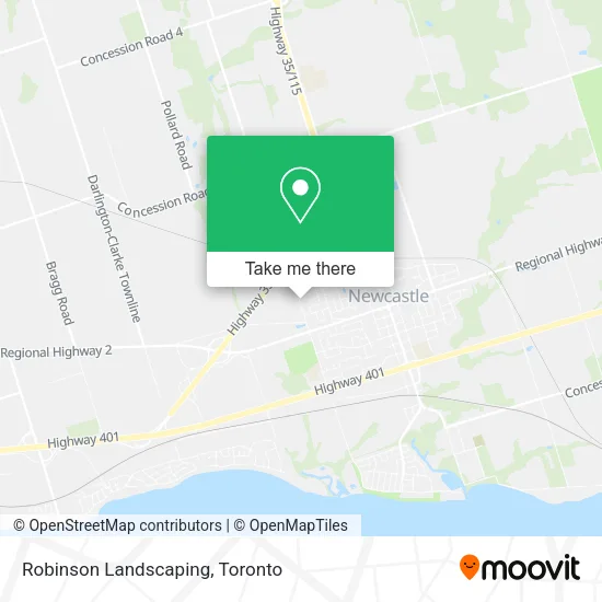 Robinson Landscaping map