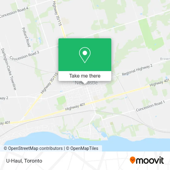 U-Haul map