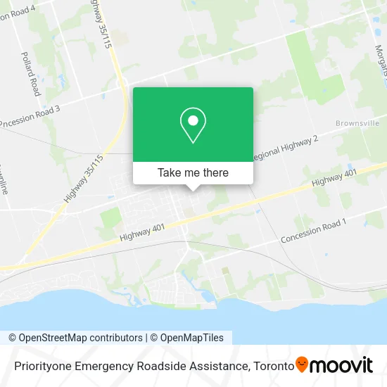 Priorityone Emergency Roadside Assistance map