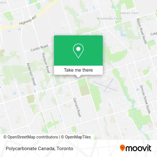 Polycarbonate Canada map