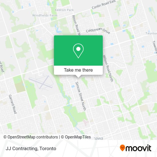 JJ Contracting map