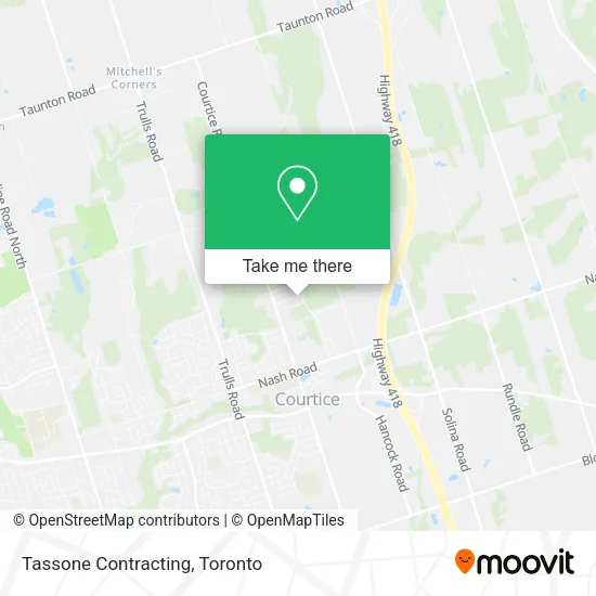 Tassone Contracting map