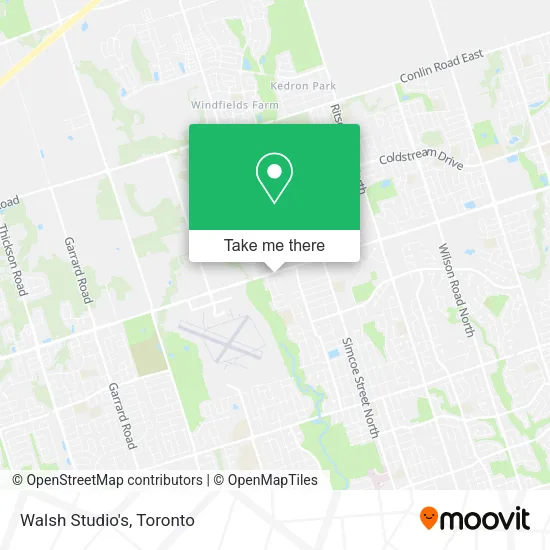 Walsh Studio's map