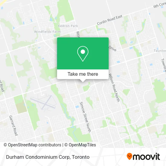 Durham Condominium Corp map