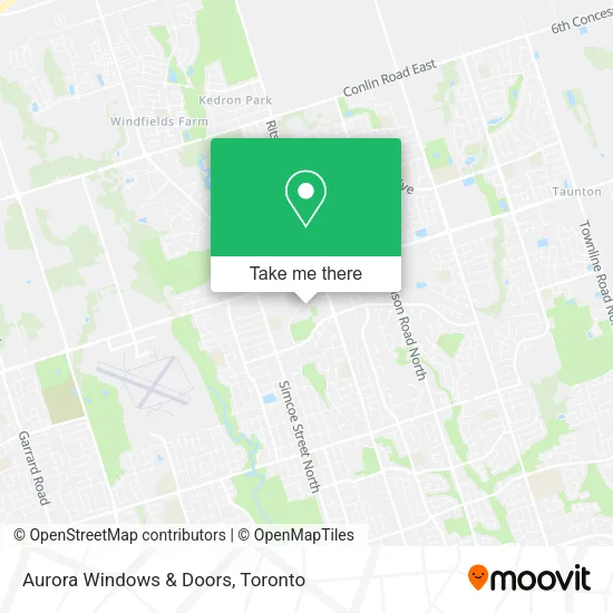 Aurora Windows & Doors map
