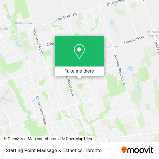 Starting Point Massage & Esthetics map