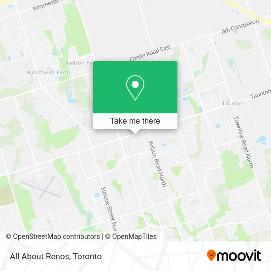 All About Renos map