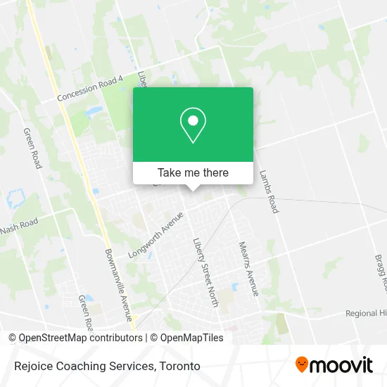 Rejoice Coaching Services map