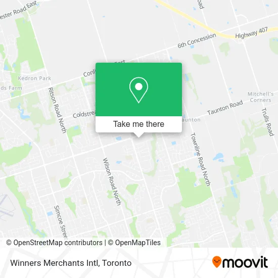 Winners Merchants Intl map