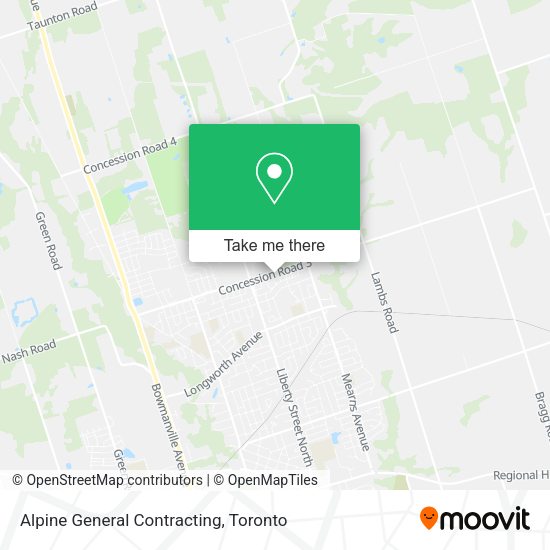 Alpine General Contracting map