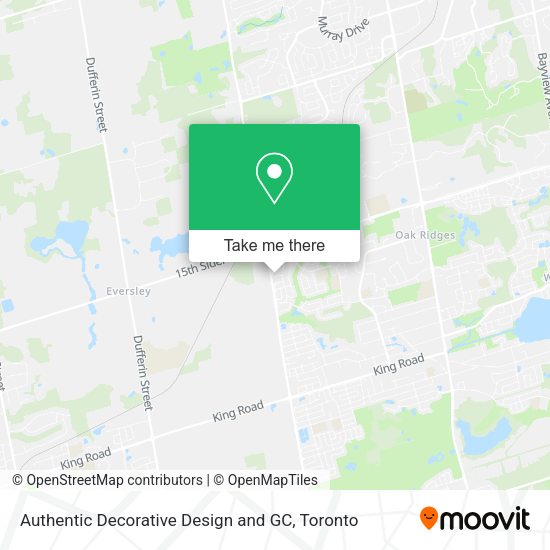 Authentic Decorative Design and GC map