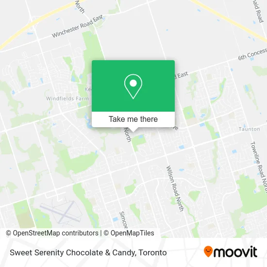 Sweet Serenity Chocolate & Candy map