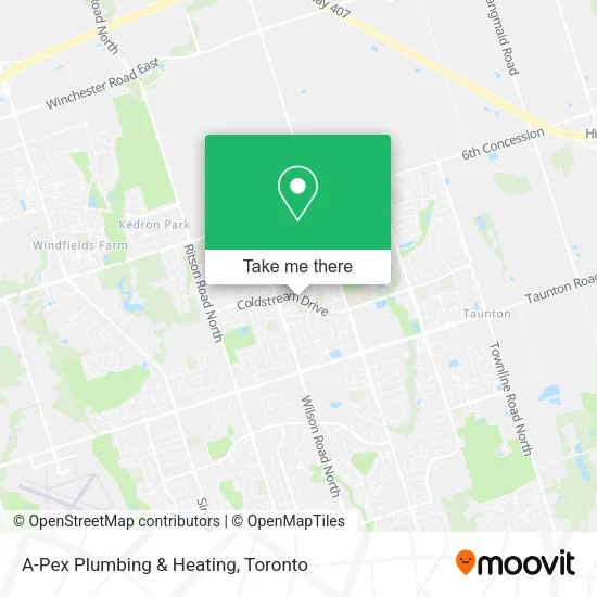 A-Pex Plumbing & Heating map