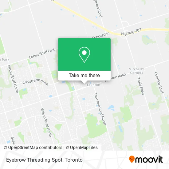 Eyebrow Threading Spot map