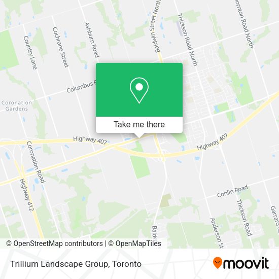 Trillium Landscape Group map