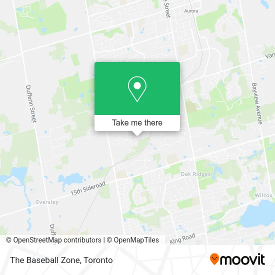 The Baseball Zone map