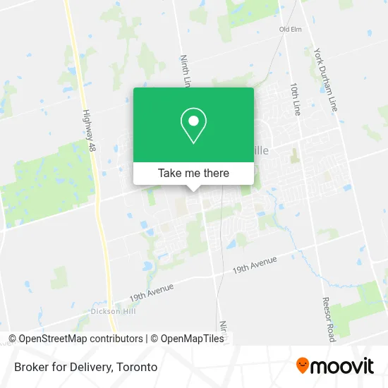 Broker for Delivery map