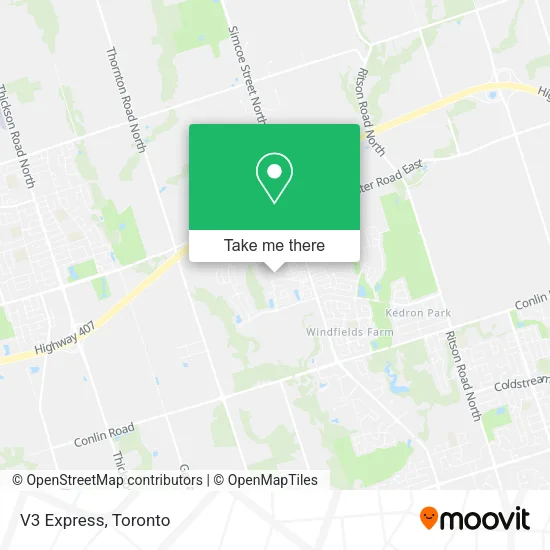 V3 Express map