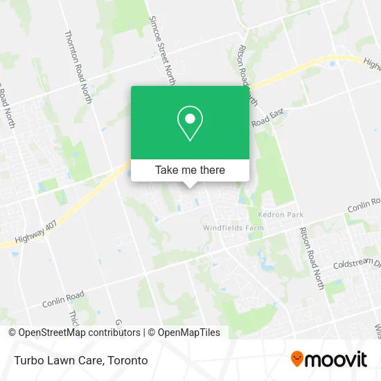 Turbo Lawn Care map