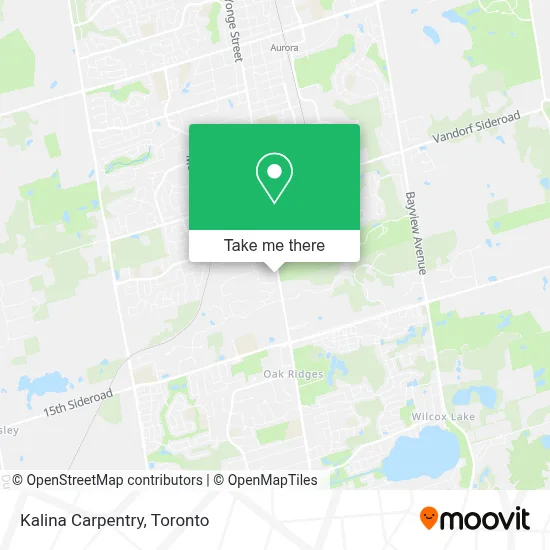 Kalina Carpentry map