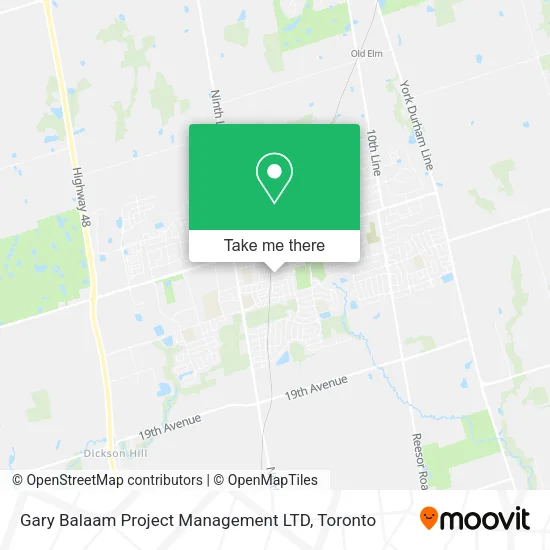 Gary Balaam Project Management LTD map