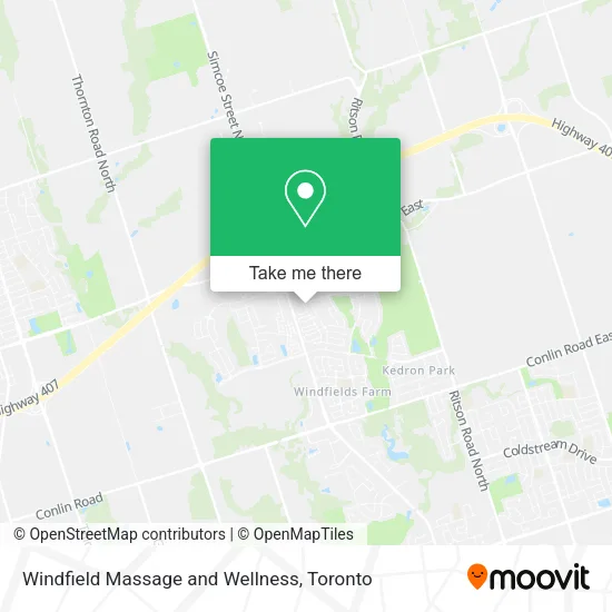 Windfield Massage and Wellness map