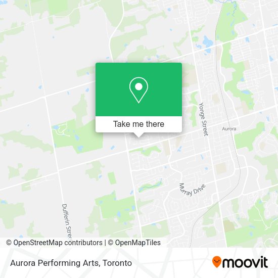 Aurora Performing Arts map