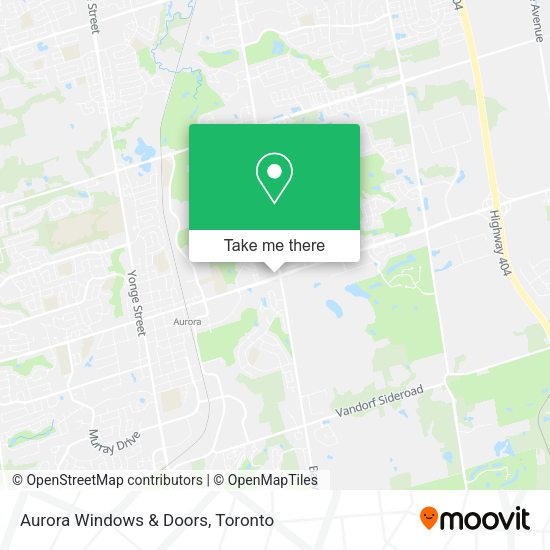 Aurora Windows & Doors map