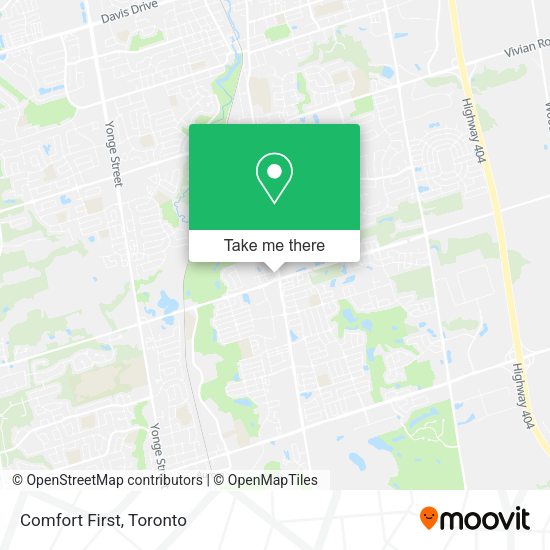 Comfort First map