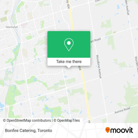 Bonfire Catering map