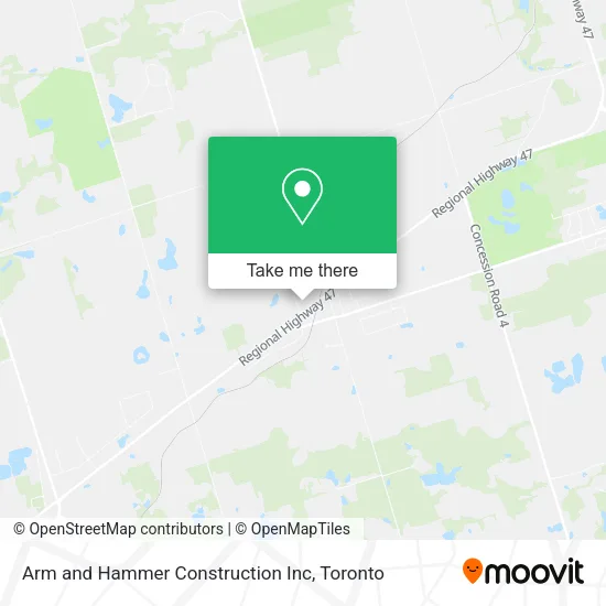 Arm and Hammer Construction Inc map