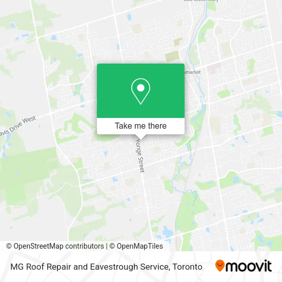 MG Roof Repair and Eavestrough Service map