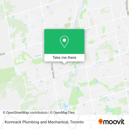 Konmack Plumbing and Mechanical map