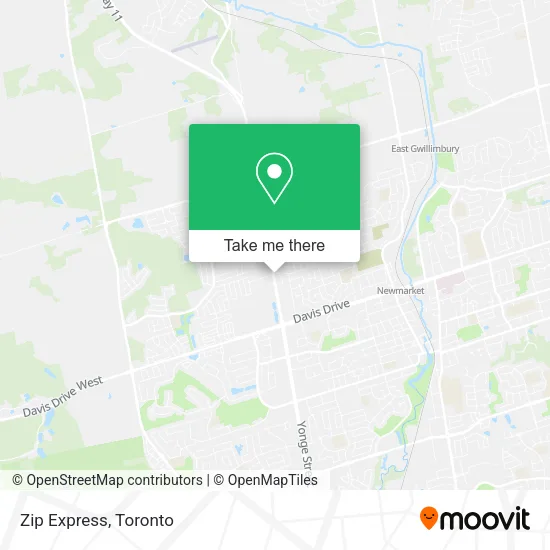 Zip Express map