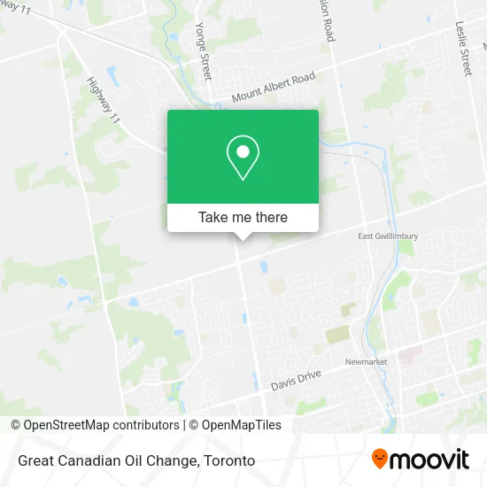 Great Canadian Oil Change map