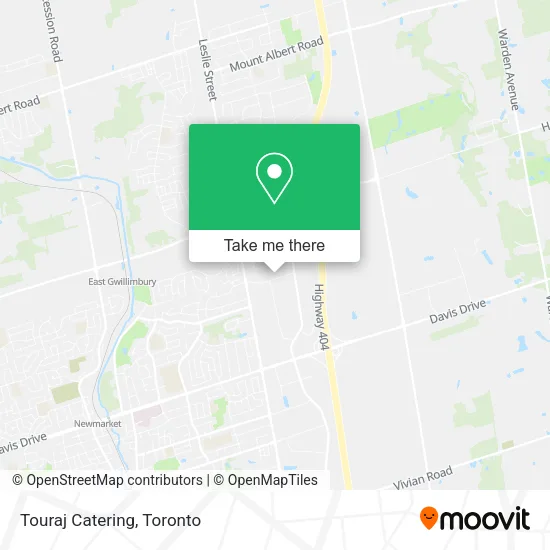 Touraj Catering map