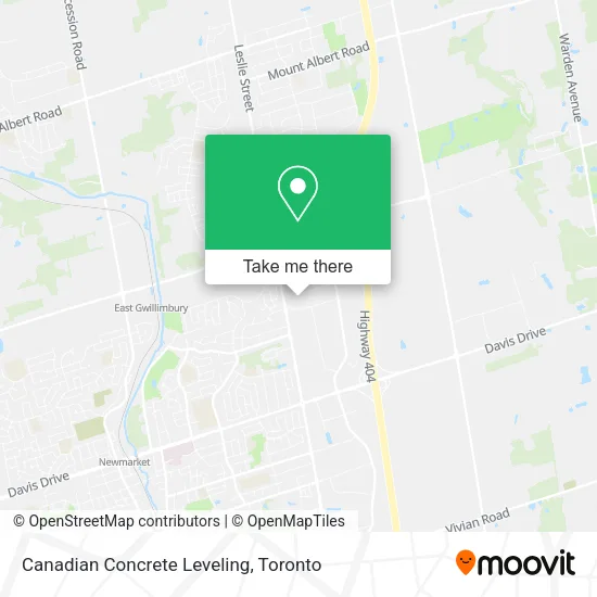 Canadian Concrete Leveling map