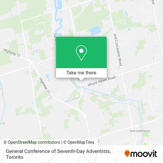 General Conference of Seventh-Day Adventists map