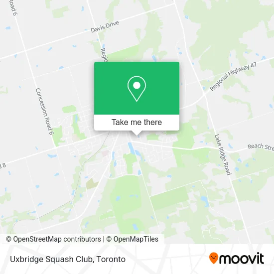 Uxbridge Squash Club map