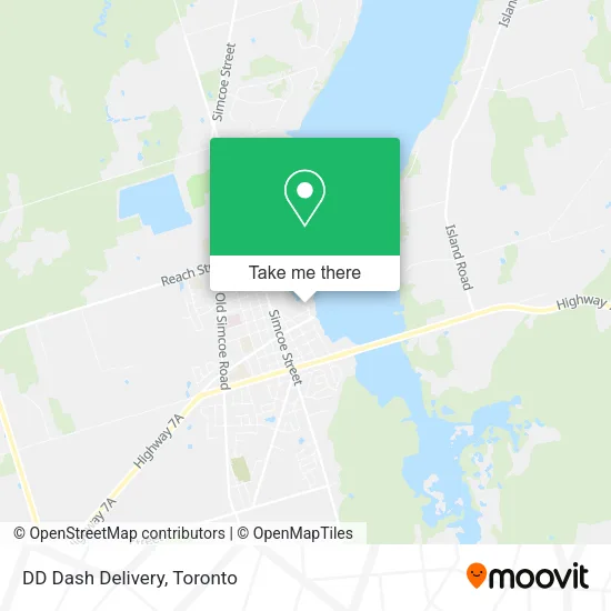 DD Dash Delivery map