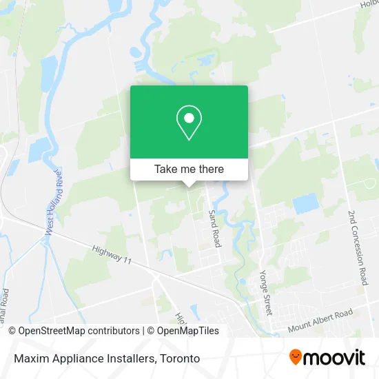 Maxim Appliance Installers map