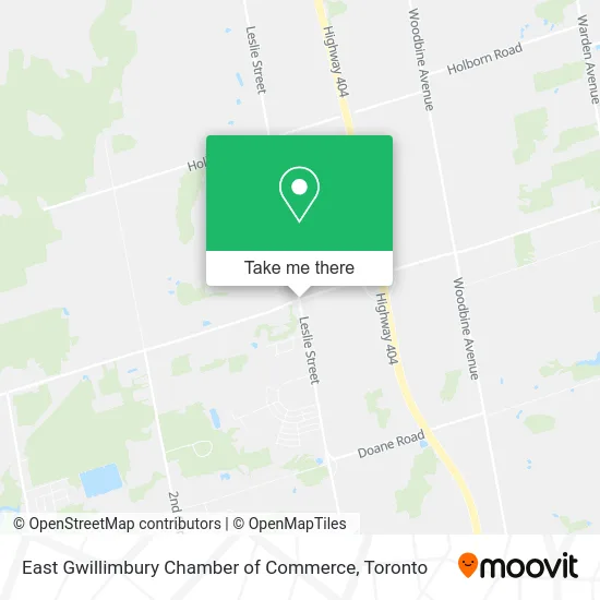 East Gwillimbury Chamber of Commerce map
