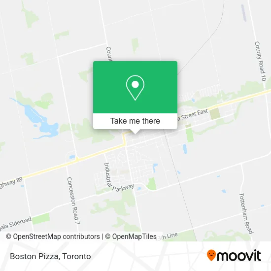 Boston Pizza map