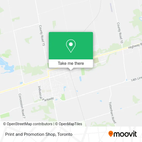 Print and Promotion Shop map