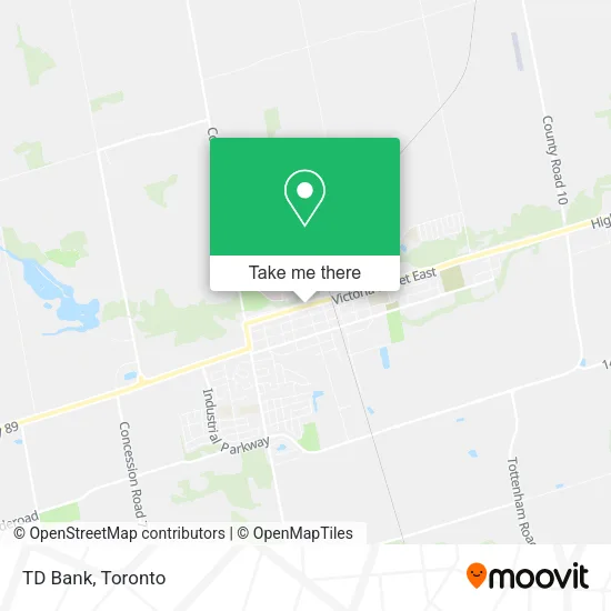 TD Bank map